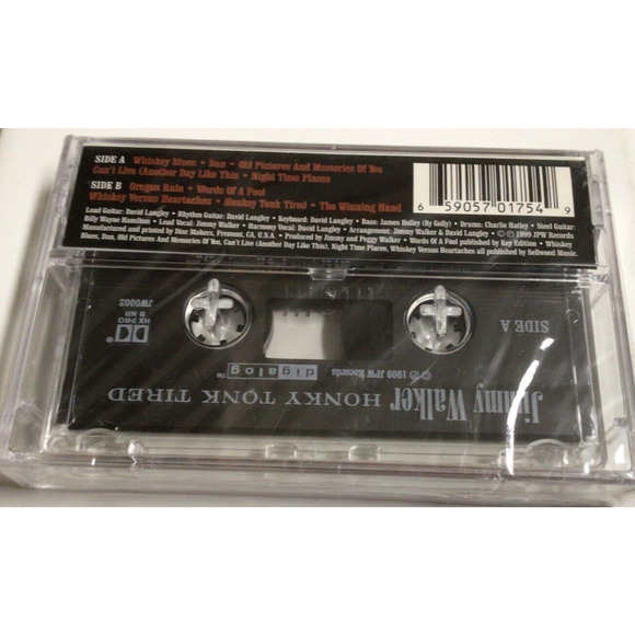 Sealed Cassette Tape 1999 Jimmy Walker Honky Tonk Tired 899A - Picture 2 of 2
